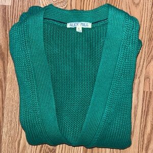 Alex Mill Verdant Green Cotton Emma Cardigan